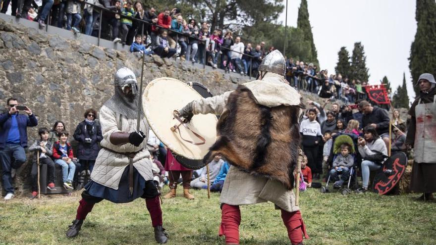 Una de les exhibicions de la Fira Medieval