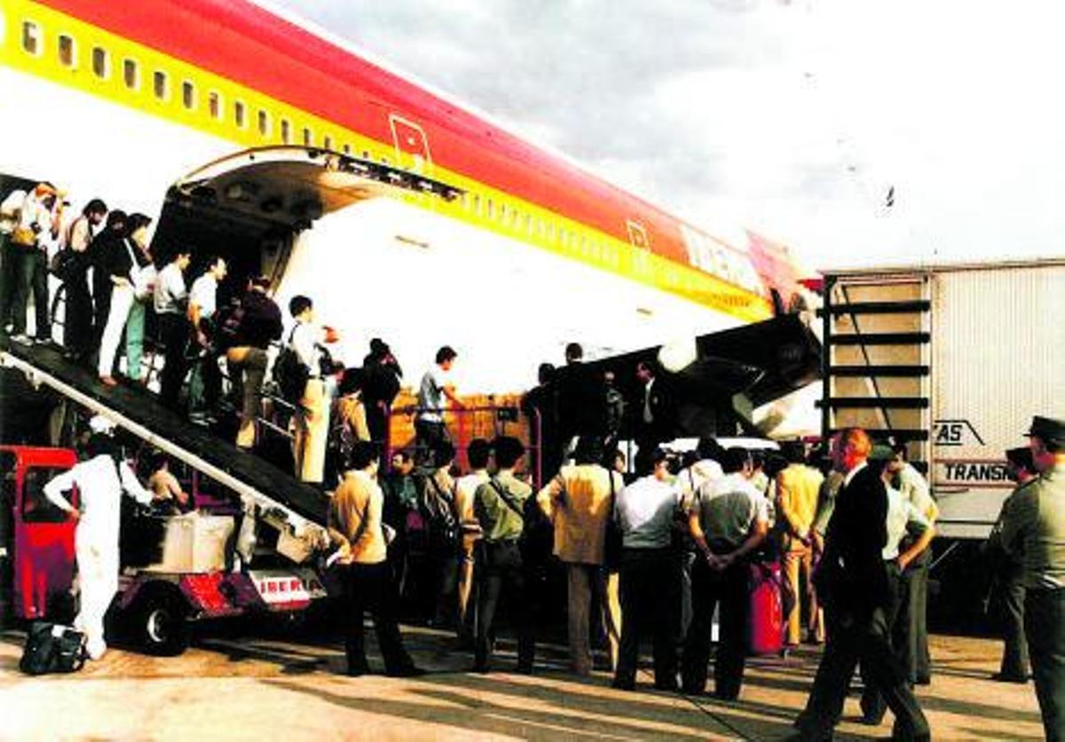 Llegada a Españadel Guernica desdeNueva York. europa press