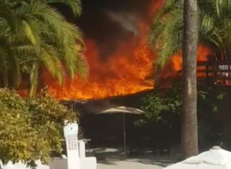 Incendio en Fataga