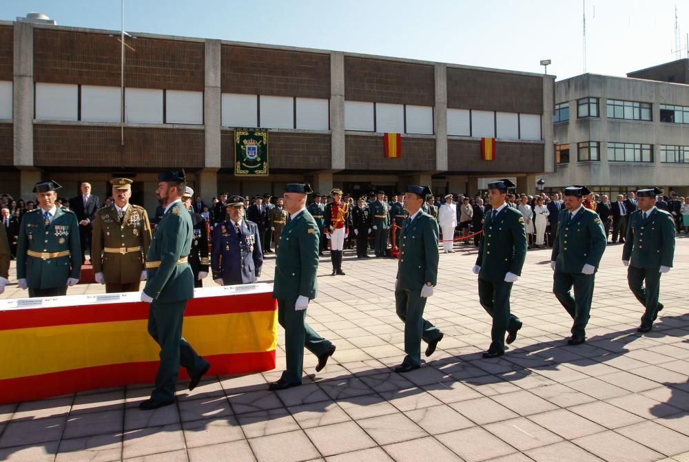 Acto del Día de la Hispanidad en el cuartel de El Rubín, en Oviedo