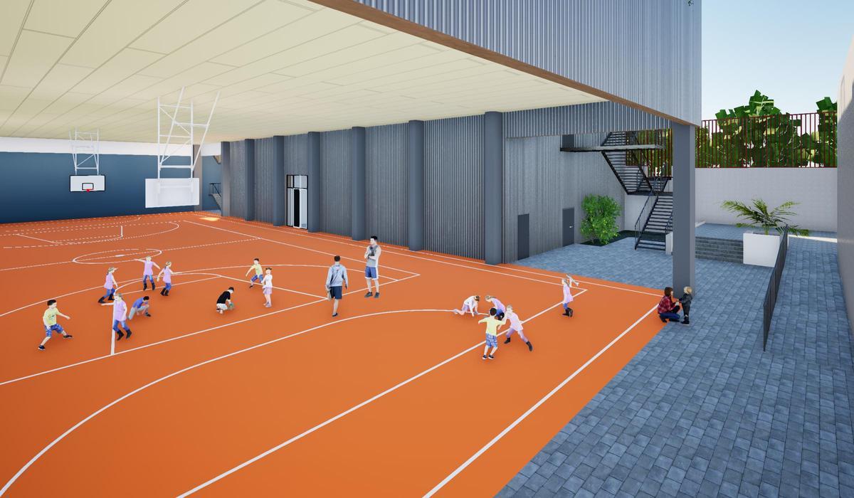 Así será la pista deportiva anexa en la parcela de Camarena, 2