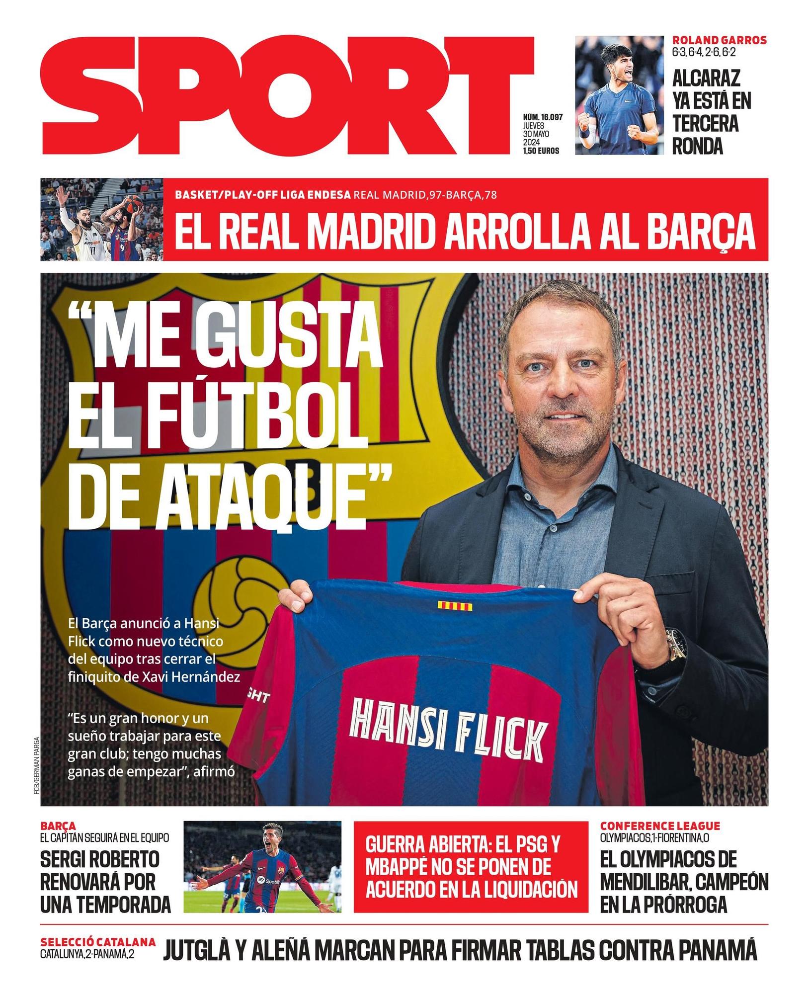 La portada de SPORT de hoy