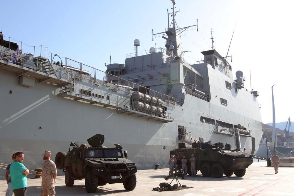 Jornada de puertas abiertas del buque Castilla en Cartagena