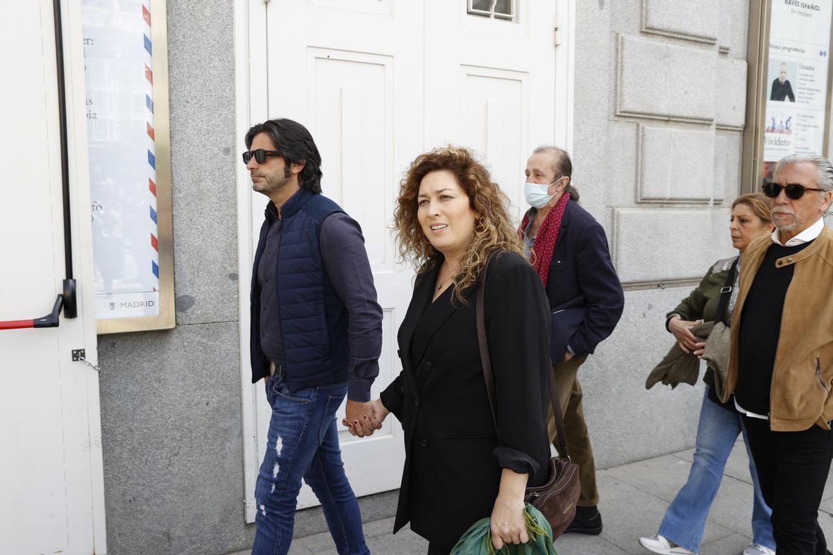 Capilla ardiente del actor Juan Diego en el Teatro Español.