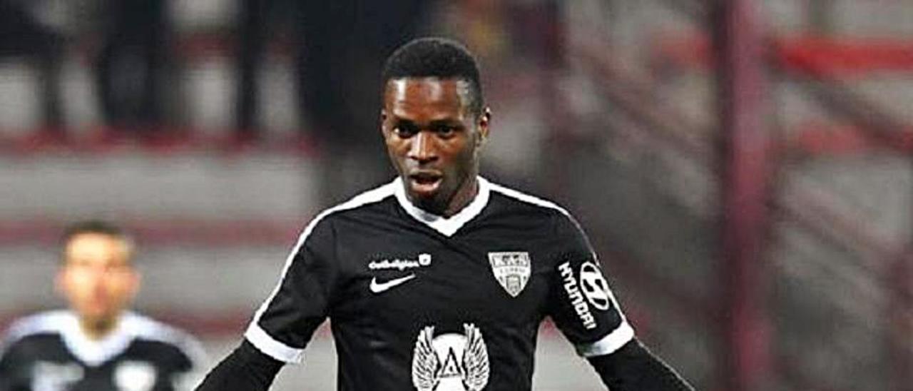 Koné celebra un gol con el Kas Eupen. | LNE
