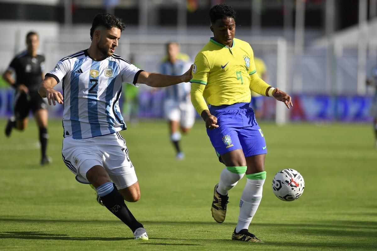 Endrick, durante el pasado Torneo Preolímpico de Brasil.