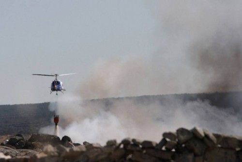 Un incendio arrasa parte de los Arribes en Villalcampo