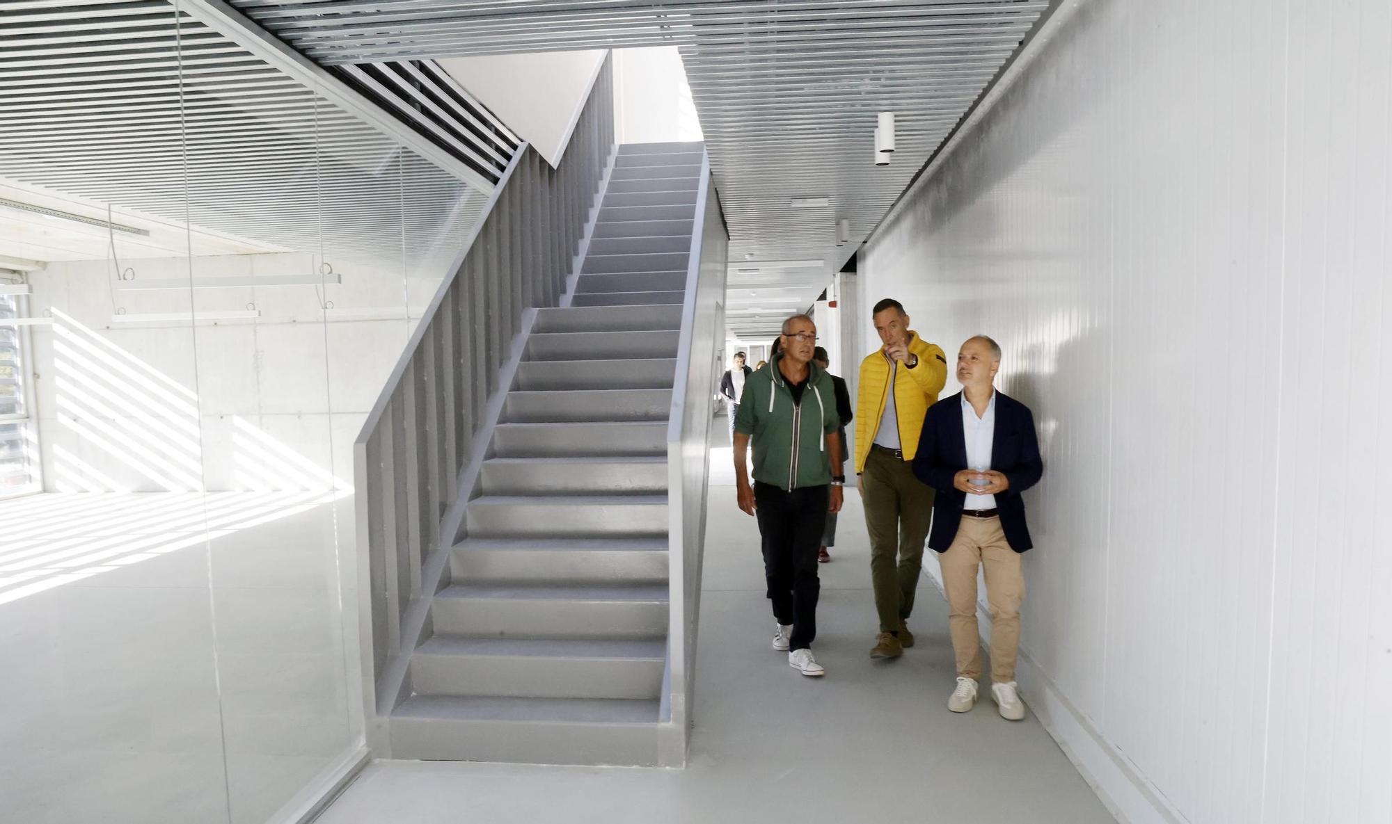 Visita a las nuevas naves de la Zona Franca para empresas tecnológicas en Pordo do Molle