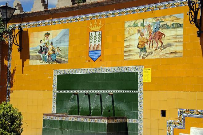 Drinking fountain, Velez Blanco, Spain.