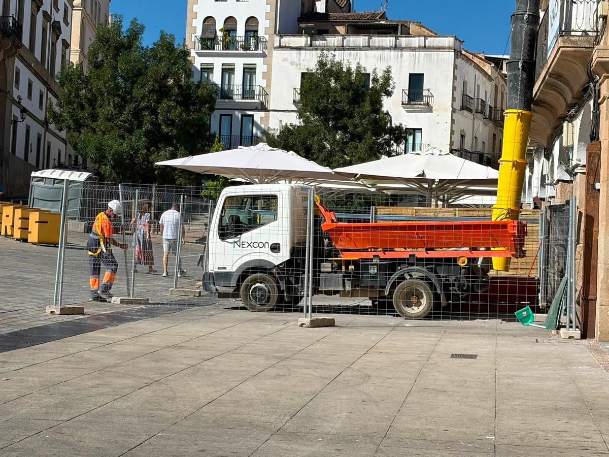 Los primeros trabajos ya son visibles en el exterior del inmueble.