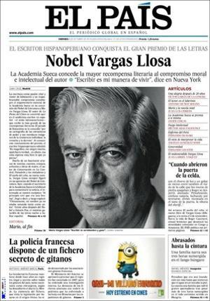 ’El País’ destaca en pàgines interiors que el PSPV denuncia al fiscal la compra de pisos per la Generalitat de Francisco Camps amb fons de cooperació; entrevista a Leire Pajín --Tot el PSOE vol que Zapataero torni a repetir com a candidat--; que el PP usa el ’cas Malaia’ contra el comissari general anticorrupció, Juan Antonio González, que anuncia que es querellarà per assetjament; que el nombre de presos baixa lleugerament a Espanya per primera vegada en 10 anys; que Brussel·les impulsa la taxa a la banca i les transaccions financeres, i analitza el boicot a l’avortament a través de l’objecció.