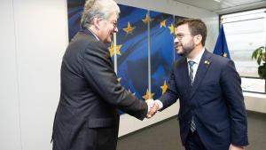 Pere Aragonès refà la imatge de l’independentisme català davant Europa