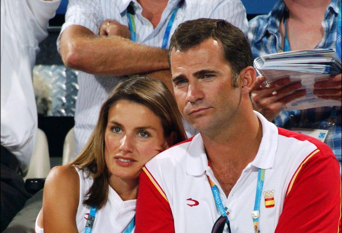 La reina Letizia y el rey Felipe en los Juegos Olímpicos de Atenas 2004