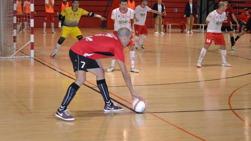 Imagen del partido del Nueva Elda ante el Leganés.