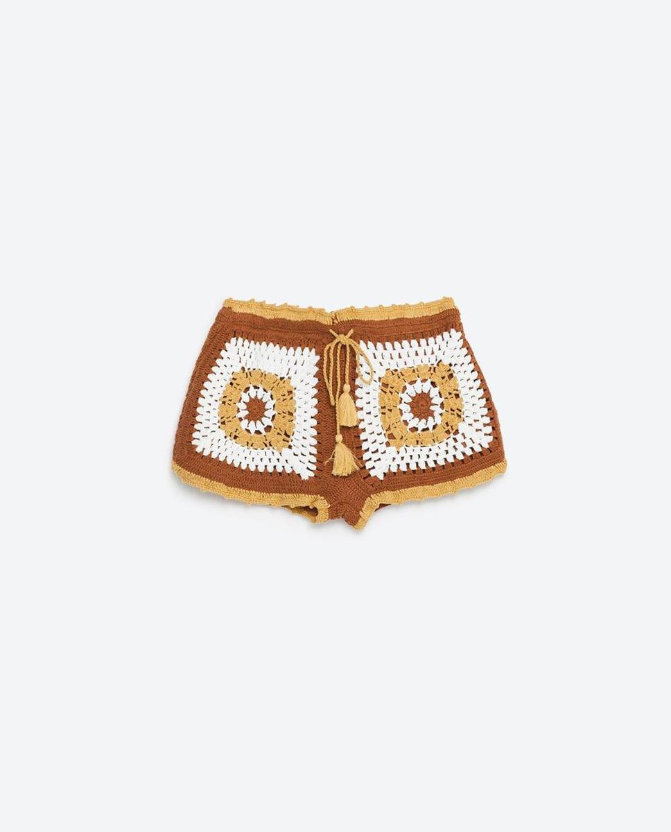Imprescindibles de Zara: short crochet