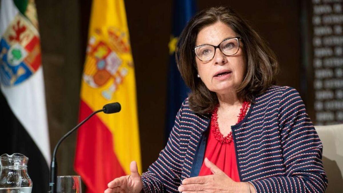 La consejera de Hacienda, Pilar Blanco-Morales, en una rueda de prensa.