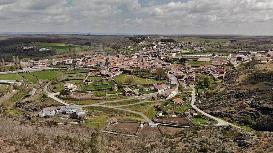 Vista aérea de Alcañices.