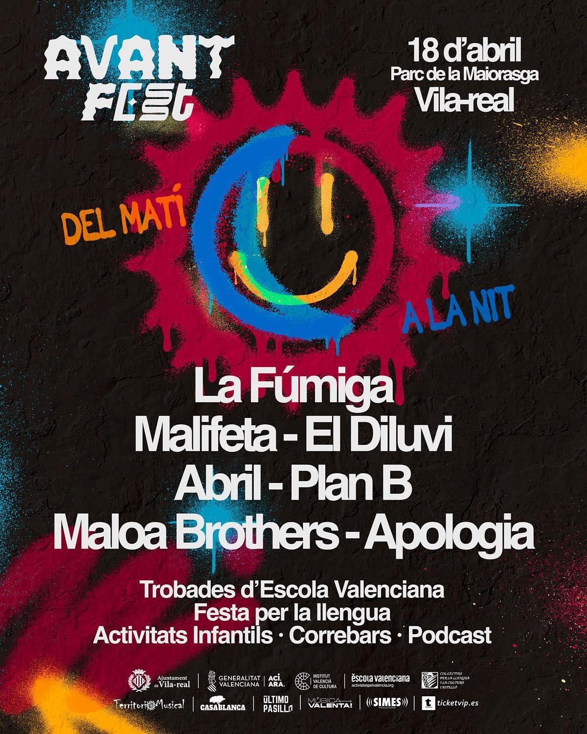 Cartel de la segunda edición del Avant Fest, que tendrá lugar el 18 de abril de 2026.