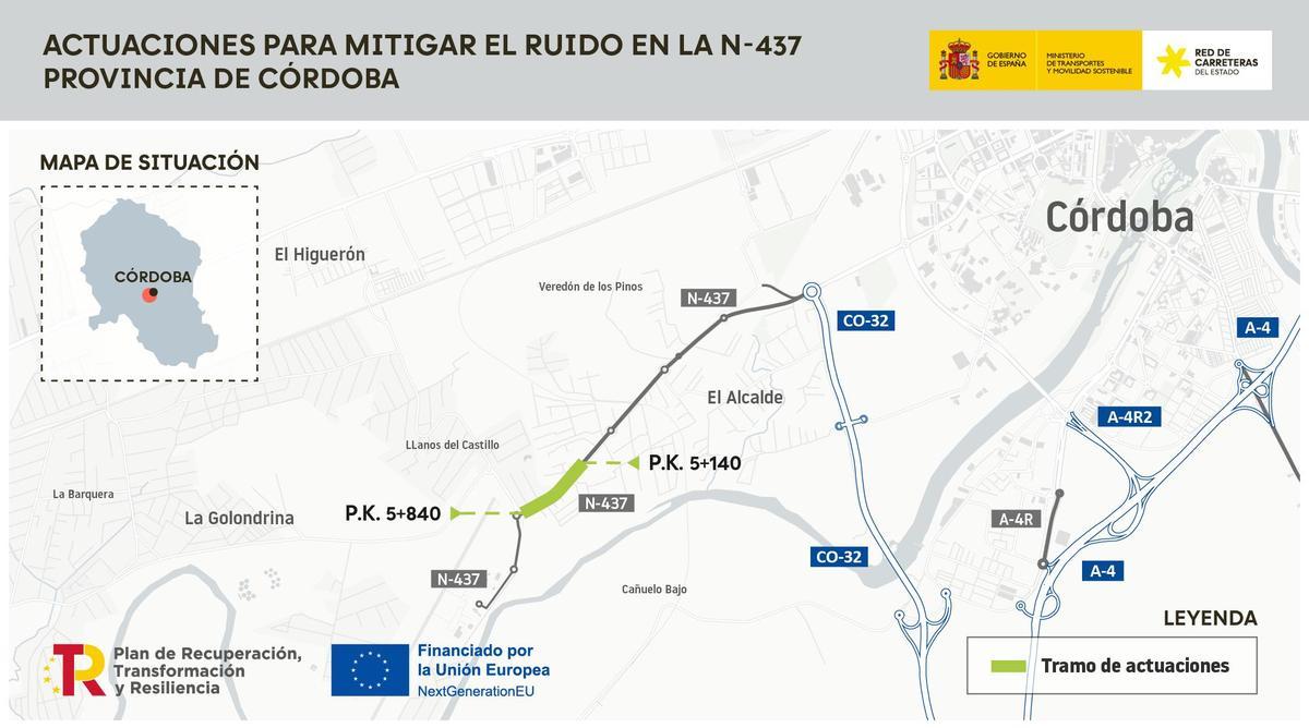 Mapa de las acciones llevadas a cabo por Transportes.