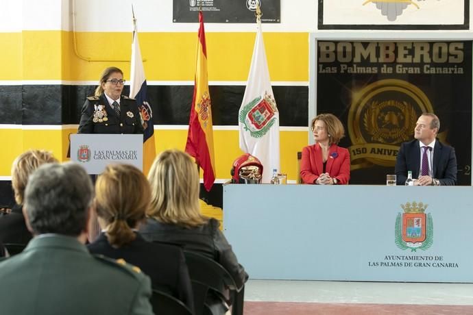 08.03.19. Las Palmas de Gran Canaria. Acto de entrega de Honores y Distinciones Bomberos de Las Palmas de GC. Foto Quique Curbelo