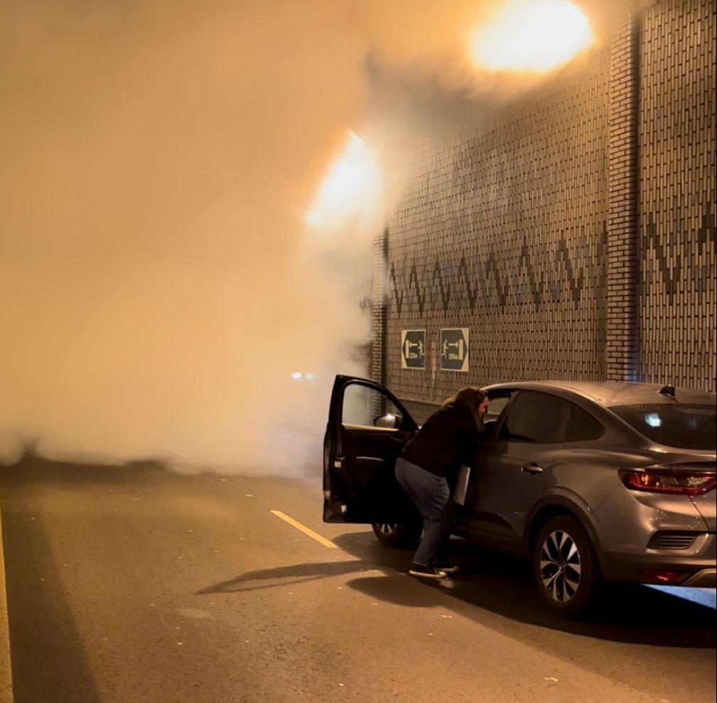 Simulacro en el túnel de Beiramar de Vigo