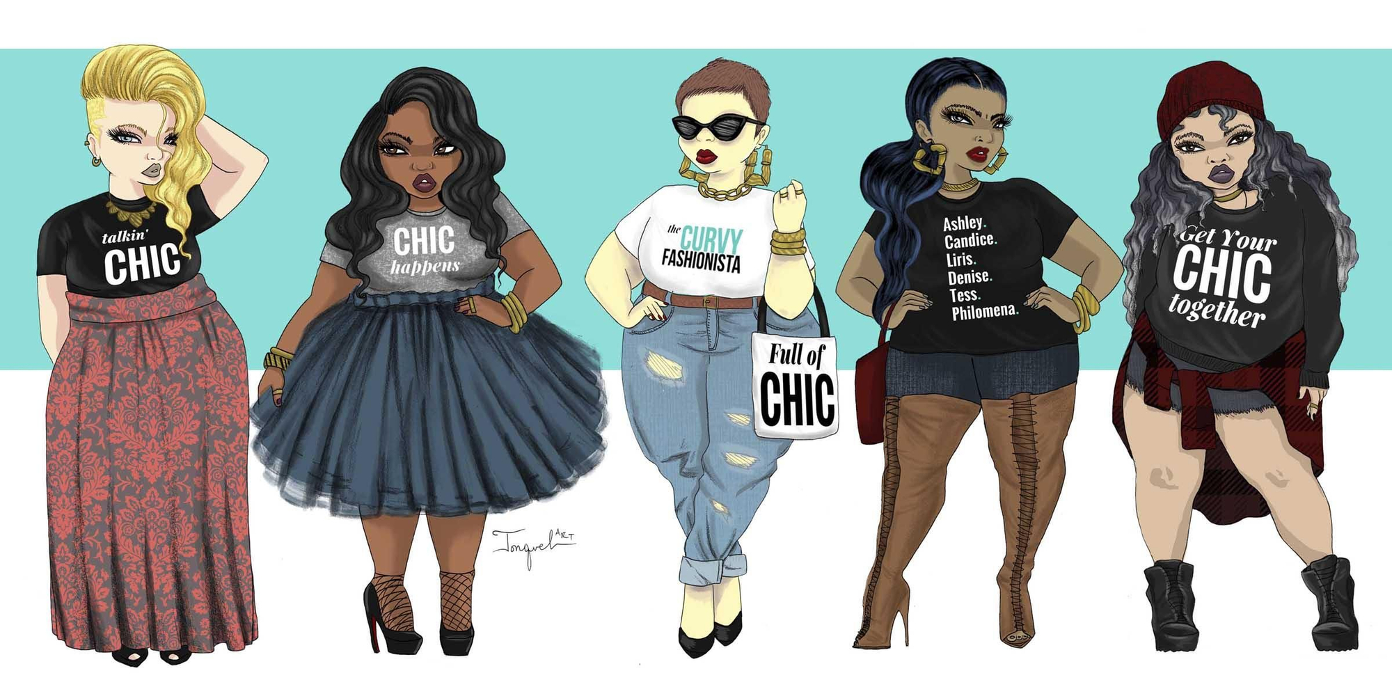 Jonquel Norqood, ilustradora curvy