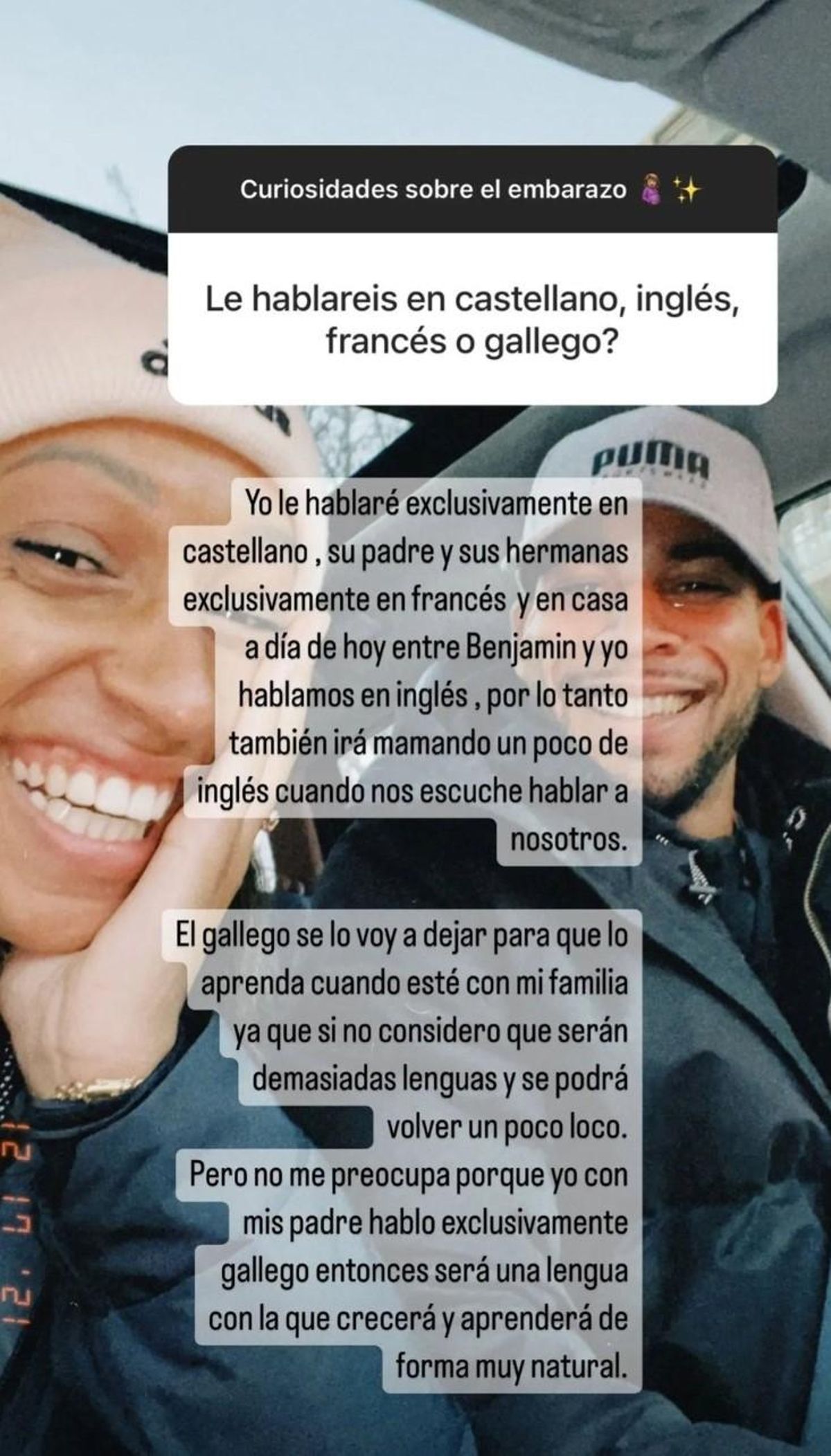 Ana Peleteiro responde a cómo le hablará a su hijo