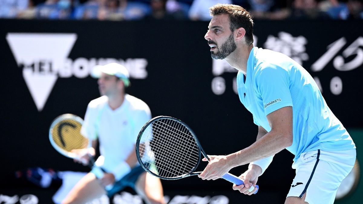 Granollers y Zeballos durante el partido