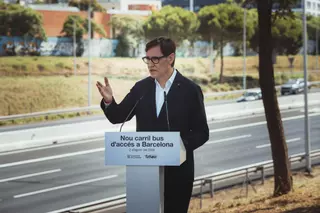 Inaugurado el nuevo carril bus de la B-23 de entrada a Barcelona que permitirá ahorrar hasta 15 minutos en hora punta