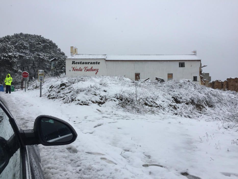 Los Montes de Málaga, cubiertos de nieve