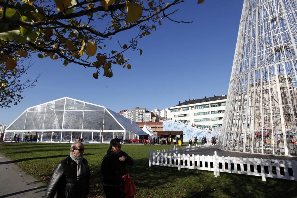 Adiós a la estrella de la Navidad en Gijón