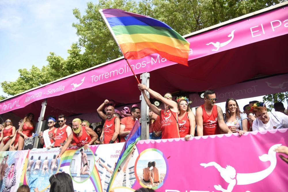 Miles de personas participaron este sábado en el acto central del Pride 2018