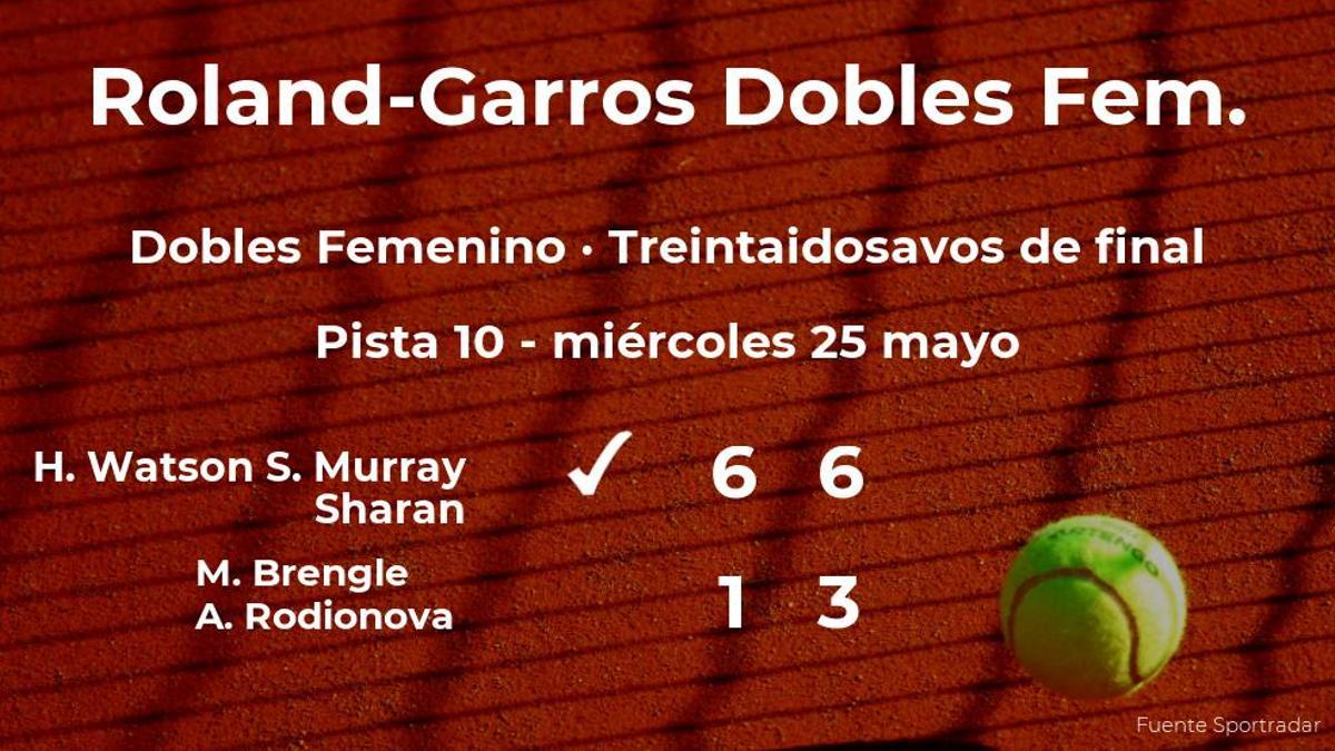 Watson y Murray Sharan consiguen su plaza en los dieciseisavos de final de Roland-Garros