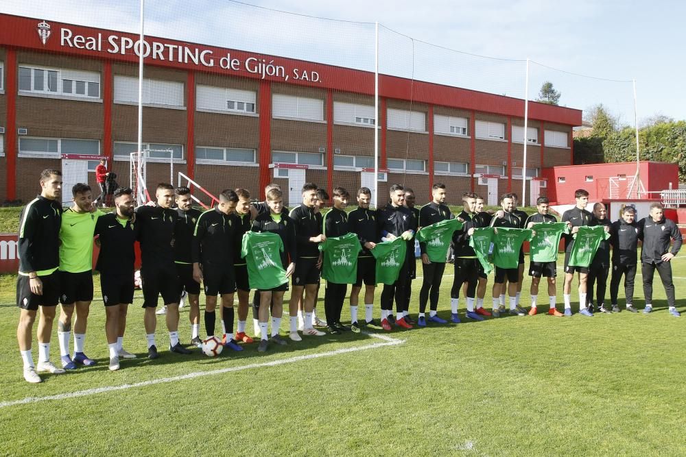 Entrenamiento del Sporting