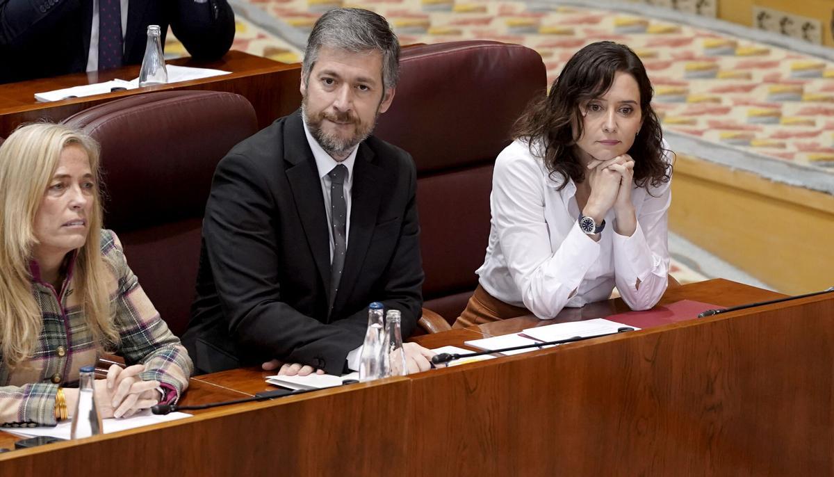 Isabel Díaz Ayuso en la Asamblea de Madrid.