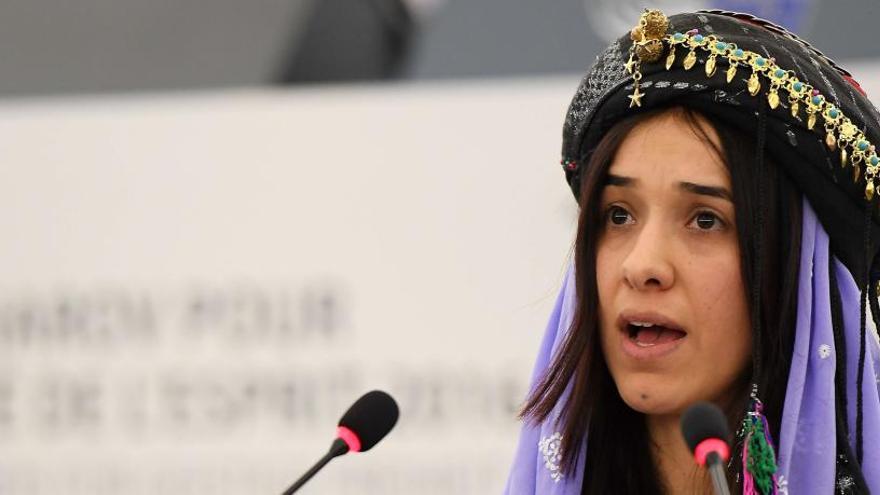 Una fotografía de archivo de Nadia Murad.