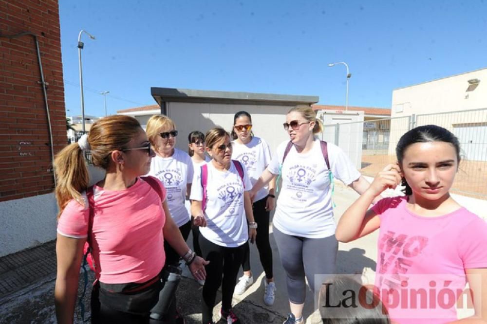 Marcha contra la violencia de género en La Aljorra