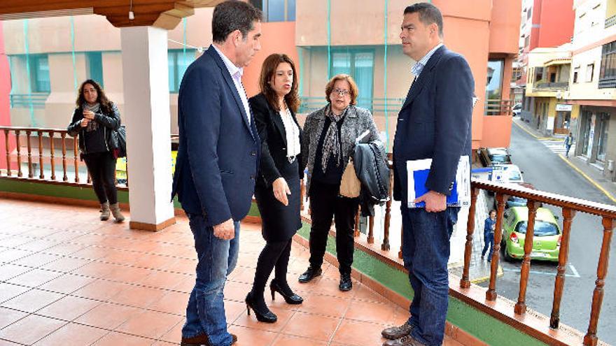 Diego Ojeda (d) junto a Candi (i), Hernández y Reyes, en el centro.