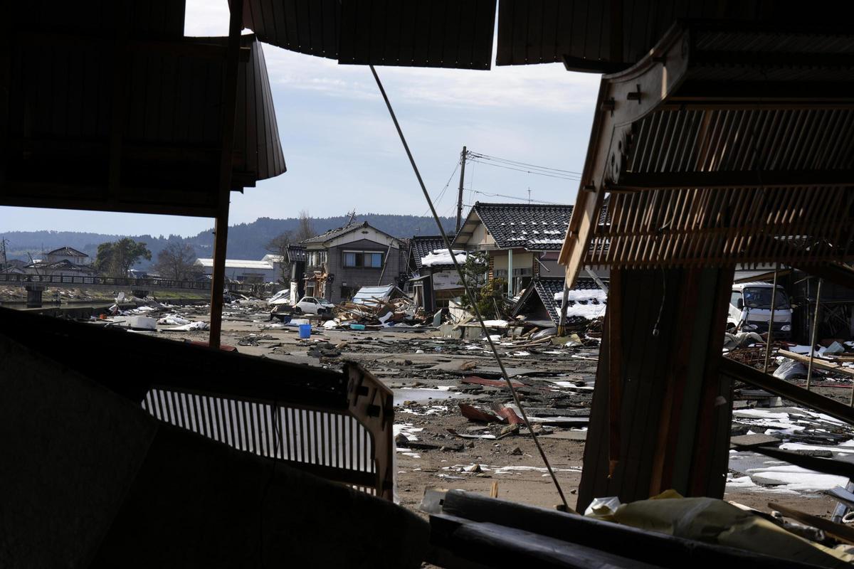 Destrucción tras el terremoto que sacudió Japón en enero de 2024.