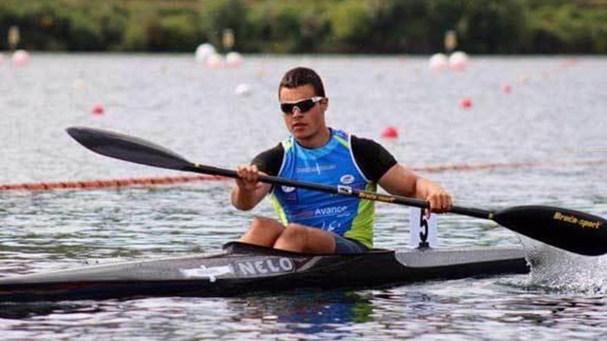 Íñigo Noval, en plena competición de la Copa de España.