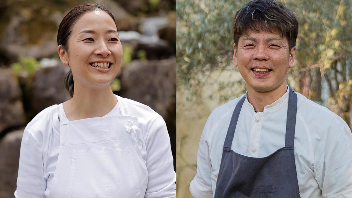 Los chefs japoneses Keiko Kuwakino (Sanaburi, en Niigata, con una estrella Michelin) y Kanji Kobayashi (Villa AiDA, en Wakayama, con dos), estarán en Bodega Bonay el 10 de noviembre.