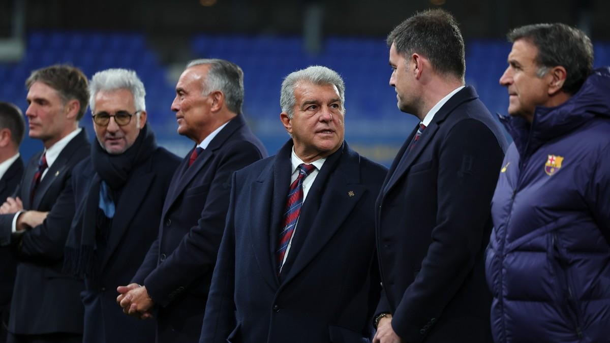 Laporta was well accompanied by directors and those responsible for the quarry