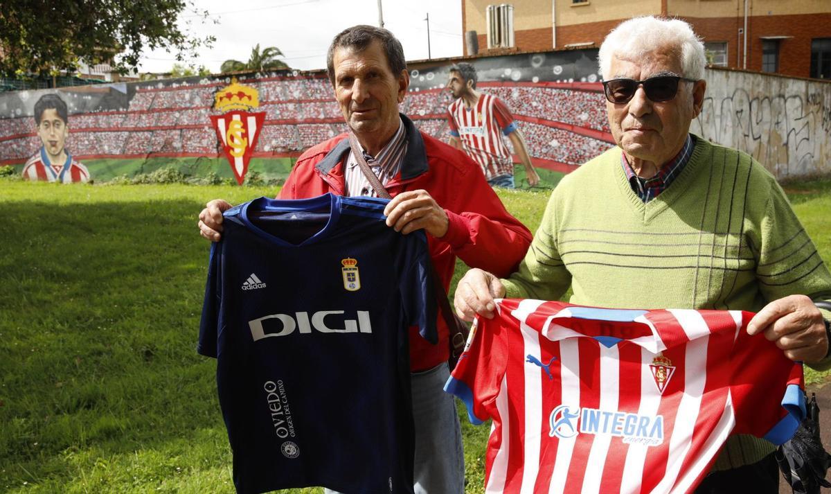 Alfonso Bretones y Pepe Díaz, ayer en Roces. | Ángel González