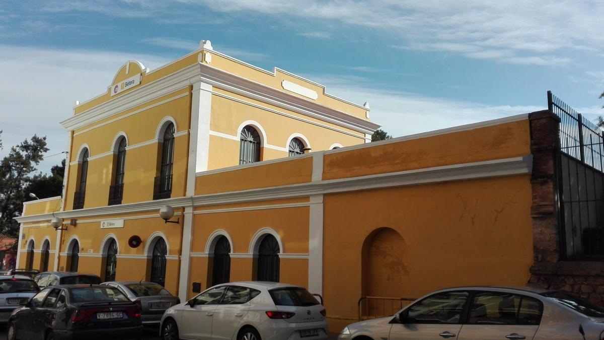 Estación de FGV en Bétera, uno de los tramos afectados por las obras de Semana Santa.