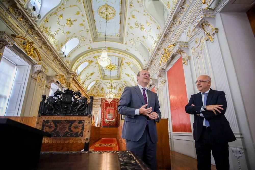 Visita oficial a Las Palmas de Gran Canaria del presidente del Cabildo, Antonio Morales