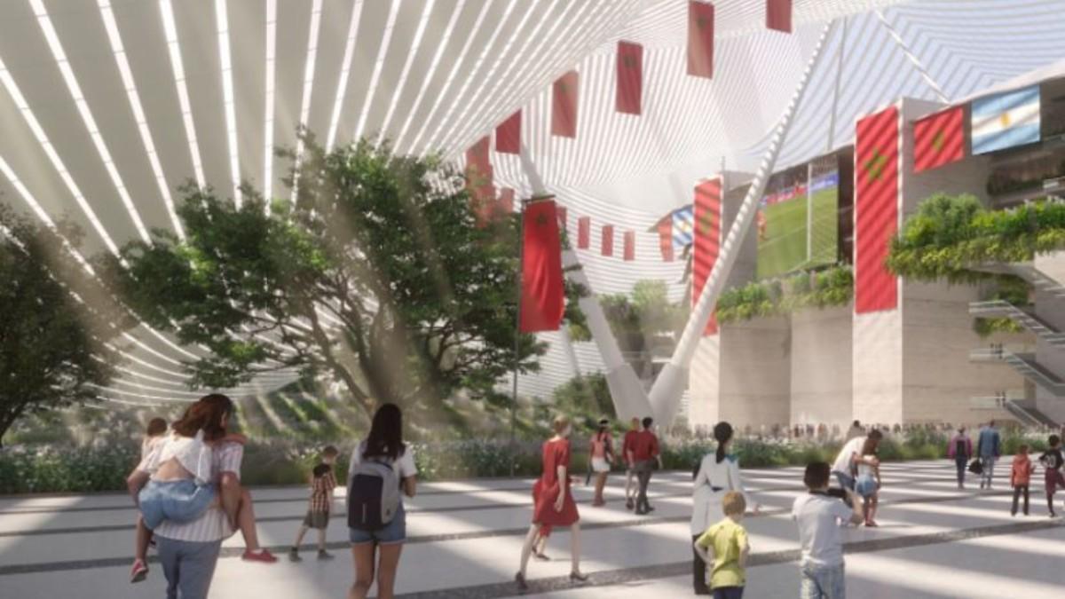 Imagen del estadio Hassan II