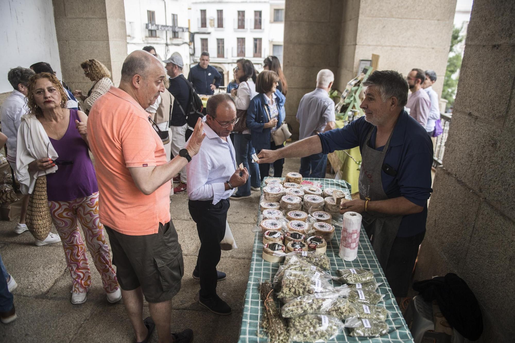 Las imágenes del biomercado este domingo en Cáceres