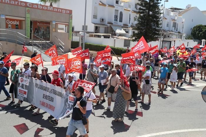 Protesta del sector de la hostelería en La Manga