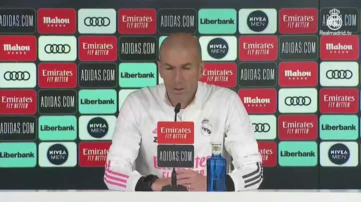 Zidane: Seguro que el Atlético es favorito a la Liga