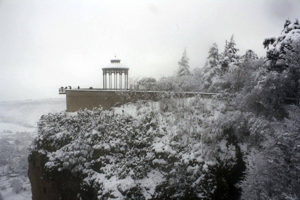 INTENSA NEVADA EN LA LOCALIDAD MALAGUEÑA DE RONDA